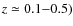 $z \simeq 0.1 {-} 0.5)$