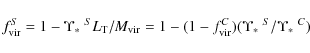 \begin{displaymath}f_{\rm vir}^S = 1 - \mbox{$\Upsilon_{*}$ }^S L_{\rm T}/M_{\rm...
...rm vir}^C)
(\mbox{$\Upsilon_{*}$ }^S/\mbox{$\Upsilon_{*}$ }^C)
\end{displaymath}