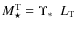 $M_{\star}^{\rm T} = \mbox{$\Upsilon_{*}$ }\ L_{\rm T}$