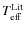 $T_{\rm eff}^{\rm Lit}$