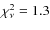$\chi^2_{\nu}=1.3$