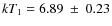 $kT_1=6.89~\pm~0.23$