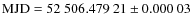 ${\rm MJD}=52~506.479~21 \pm 0.000~03$
