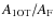 $A_{\rm 1OT}/A_{\rm F}$
