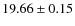 $19.66 \pm 0.15$