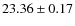 $23.36 \pm 0.17$