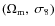 $(\Omega_{\rm m},~\sigma_8)$