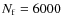$N_{\rm f}= 6000$