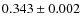 $0.343\pm0.002$
