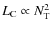 $L_{\rm C} \propto N_{\rm T}^2$