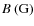 $B~(\mbox{G})$