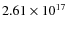 $2.61\times 10^{17}$
