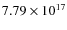 $7.79\times 10^{17}$