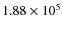 $1.88\times 10^5$