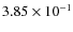 $3.85\times 10^{-1}$