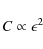\begin{displaymath}C\propto \epsilon^2
\end{displaymath}