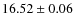 $16.52 \pm 0.06$