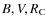 $B,V,R_{\rm C}$