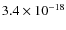 $3.4\times10^{-18}$