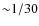 ${\sim}1/30$