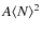 $A\langle N\rangle^2$