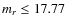 $m_r\leq17.77$