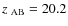 $\mbox{$z$ }_{\rm {AB}}= 20.2$