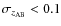 $\sigma_{z_{\rm {AB}}} < 0.1$