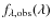 $f_{\lambda,{\rm {obs}}}(\lambda)$