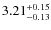 $\rm 3.21_{-0.13}^{+0.15}$