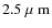 $2.5 {\mbox{\rm ~{\mbox{$\mu$ {\rm {m}}}}}}$