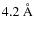 $ 4.2{\mbox{\rm ~{\mbox{\rm {\AA}}}}}$