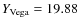 $Y_{\rm {Vega}}= 19.88$