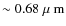 $\sim0.68 {\mbox{\rm~{\mbox{$\mu$ {\rm{m}}}}}}$