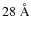 $ 28{\mbox{\rm ~{\mbox{\rm {\AA}}}}}$