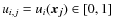 $u_{i,j}=u_i(\vec{x_j})\in[0,1]$