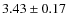 $3.43\pm0.17$