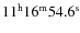 $11^{\rm h}16^{\rm m}54.6^{\rm s}$