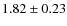 $1.82\pm0.23$