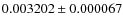 $0.003202\pm0.000067$