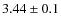 $3.44\pm0.1$