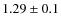 $1.29\pm0.1$