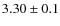 $3.30\pm0.1$