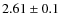 $2.61\pm0.1$
