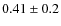 $0.41\pm0.2$