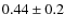 $0.44\pm0.2$