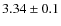 $3.34\pm0.1$
