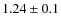 $1.24\pm0.1$