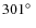 $301\hbox{$^\circ$ }$