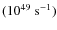 $(\rm 10^{49}~s^{-1})$